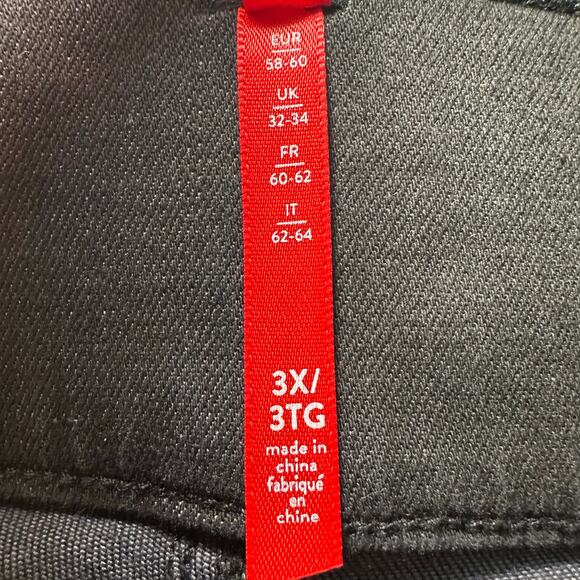 Spanx Denim Legging Women Size 3X Vintage Black Distressed Pull On Stretch NEW - Picture 11 of 16